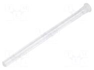 Fiber for LED; Ø2.2mm; L: 24.3mm; round; Front: flat; straight; IP68 MENTOR