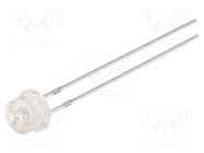 LED; 4.8mm; red; 700÷1000mcd; 100°; Front: convex; No.of term: 2 OPTOSUPPLY