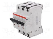 Circuit breaker; 415VAC; Inom: 4A; Poles: 3; for DIN rail mounting ABB