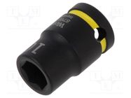 Socket; 6-angles,socket spanner,impact; HEX 10mm; 3/8"; 30mm WERA