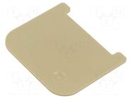 Separating plate; beige; 1.5mm WEIDMÜLLER