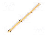 COB LED tape; white warm; LED/m: 480; 10mm; IP20; 180°; 12W/m; 24VDC POS