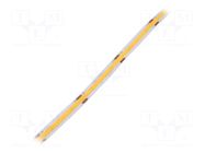 COB LED tape; white warm; LED/m: 320; 8mm; IP20; 180°; 8W/m; 24VDC POS