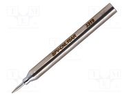 Tip; conical,elongated; 1mm; 421°C; for soldering station METCAL