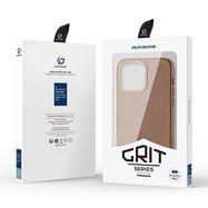 Dux Ducis Grit Leather Case for iPhone 14 Pro Max Elegant Faux Leather Cover (MagSafe Compatible) Brown, Dux Ducis