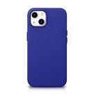iCarer Litchi Premium Leather Case iPhone 14 Magnetic Leather Case with MagSafe Dark Blue (WMI14220709-DB), iCarer