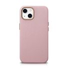 iCarer Litchi Premium Leather Case iPhone 14 Magnetic Leather Case with MagSafe Pink (WMI14220709-PK), iCarer