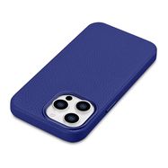 iCarer Litchi Premium Leather Case iPhone 14 Pro Magnetic Leather Case with MagSafe Dark Blue (WMI14220710-DB), iCarer