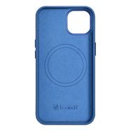 iCarer Litchi Premium Leather Case iPhone 14 Plus Magnetic Leather Case with MagSafe Light Blue (WMI14220711-LB), iCarer