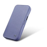 iCarer CE Premium Leather Folio Case iPhone 14 Pro Max Magnetic Flip Leather Folio Case MagSafe Light Purple (WMI14220716-LP), iCarer