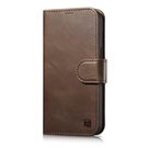 iCarer Oil Wax Wallet Case 2in1 Case iPhone 14 Leather Flip Cover Anti-RFID Brown (WMI14220721-BN), iCarer