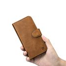iCarer Oil Wax Wallet Case 2in1 Cover iPhone 14 Pro Anti-RFID Leather Flip Case Brown (WMI14220722-TN), iCarer