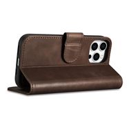 iCarer Oil Wax Wallet Case 2in1 Cover iPhone 14 Pro Max Leather Flip Cover Anti-RFID brown (WMI14220724-BN), iCarer