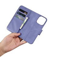 iCarer Wallet Case 2in1 Cover iPhone 14 Pro Anti-RFID Leather Flip Case Light Purple (WMI14220726-LP), iCarer