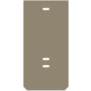 End plate (terminals), 37.45 mm x 2 mm, dark beige Weidmuller