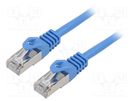 Patch cord; F/UTP; 6; stranded; CCA; PVC; blue; 20m; 26AWG; Cores: 8 LANBERG