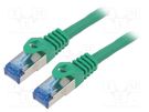 Patch cord; S/FTP; 6a; stranded; CCA; LSZH; green; 20m; 26AWG LANBERG