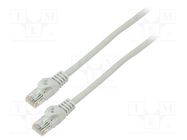 Patch cord; F/UTP; 6; stranded; CCA; PVC; grey; 0.25m; 26AWG; Cores: 8 LANBERG