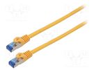 Patch cord; S/FTP; 6a; stranded; CCA; LSZH; orange; 1m; 26AWG LANBERG
