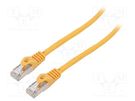 Patch cord; S/FTP; 6a; stranded; CCA; LSZH; orange; 3m; 26AWG LANBERG