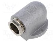 Cable gland; angular; M20; 1.5; IP55; zinc alloy; metallic LAPP