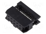 Connector: IDC; plug; female; PIN: 10; IDC; for ribbon cable; 2.54mm AMPHENOL COMMUNICATIONS SOLUTIONS