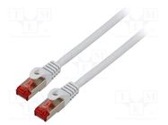 Patch cord; S/FTP; 6; stranded; Cu; LSZH; grey; 10m; 26AWG; Cores: 8 LANBERG