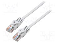 Patch cord; U/UTP; 5e; stranded; CCA; PVC; grey; 1.5m; 26AWG; Cores: 8 LANBERG