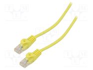 Patch cord; U/UTP; 5e; stranded; CCA; PVC; yellow; 15m; 26AWG; 1pcs. LANBERG