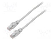 Patch cord; U/UTP; 6; stranded; CCA; PVC; grey; 7.5m; 26AWG; Cores: 8 LANBERG