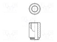 Spacer sleeve; 12.7mm; cylindrical; stainless steel; Øint: 3.66mm KEYSTONE