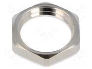Nut; PG7; lead free; brass; Thread: PG; Plating: nickel; SKINDICHT® LAPP