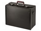 Bag: toolbag; 460x210x340mm; polyetylene,natural leather; 33l PARAT