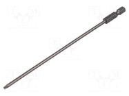 Screwdriver bit; Torx®; TX10; 1/4"; Overall len: 150mm FELO
