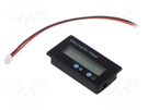 Voltage indicator; VDC: 8÷70V; battery packs 