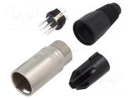 Connector: XLR; plug; male; X; PIN: 7; straight; for cable; soldering NEUTRIK