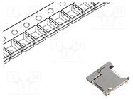 Connector: for cards; microSD; push-push; SMT; gold flash; PIN: 8 Global Connector Technology (GCT)