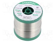 Soldering wire; tin; Sn99,3Cu0,7+NiGe; 1mm; 500g; lead free; reel STANNOL