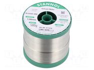 Tin; lead free; Sn99,3Cu0,7+NiGe; 1mm; 500g; reel; 2.5%; Flux: SW33 STANNOL