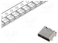 Connector: USB C; socket; SMT; PIN: 16; horizontal; top board mount GCT