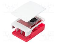 Accessories: case; Raspberry Pi 5; Colour: white,red RASPBERRY PI