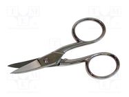 Scissors; semicircular; 90mm C.K