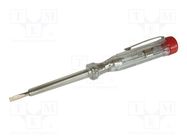 Voltage tester; slot; insulated; 65mm; 120÷250VAC C.K