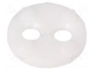 Spacer sleeve; LED; Øout: 6.4mm; ØLED: 3mm,5mm; L: 1.5mm; white BIVAR