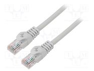 Patch cord; U/UTP; 6; stranded; Cu; LSZH; grey; 10m; 26AWG; Cores: 8 LANBERG