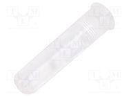 Fiber for LED; round; Ø3.6mm; Front: convex; flexible; silicone BIVAR