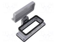 Enclosure for connectors: HDC; size 77.27; for panel mounting ILME