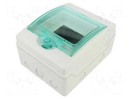 Enclosure: for modular components; IP65; light grey; No.of mod: 6 SCHNEIDER ELECTRIC