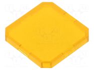 Actuator lens; OKTRON®-JUWEL; yellow SCHLEGEL