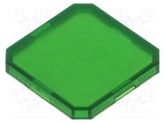 Actuator lens; OKTRON®-JUWEL; green SCHLEGEL